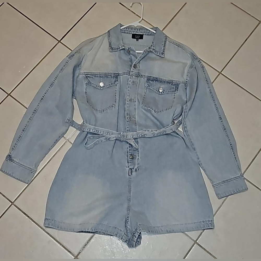 VICI denim romper